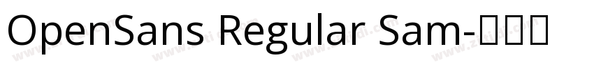 OpenSans Regular Sam字体转换 OpenSans Regular Sam字体转换